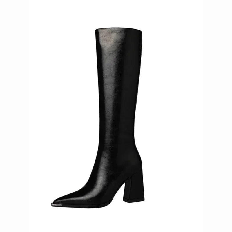 Bota Feminina elegante Formal Longa